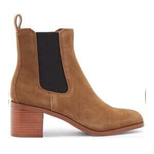 Steve Madden Rhiannon Suede Chelsea Ankle Boot in Brown Size 7
